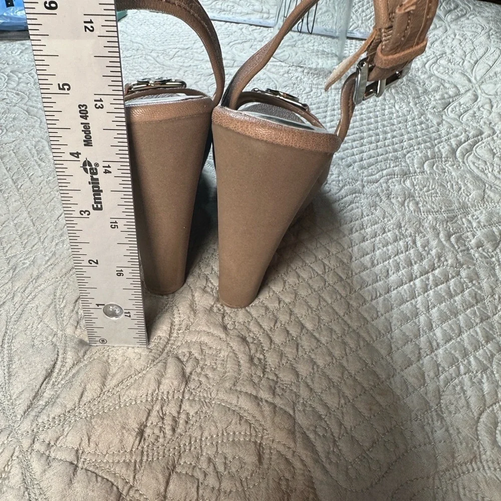 Michael Kors Tan Wedge Sandals